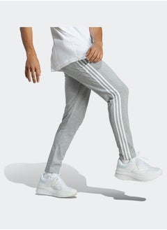 Adidas بنطال رياضي من الجيرسيه مدبب بحاشية مفتوحة وثلاثة خطوط من إيسنشيالز  - Image 3