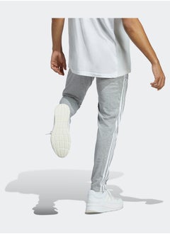 Adidas بنطال رياضي من الجيرسيه مدبب بحاشية مفتوحة وثلاثة خطوط من إيسنشيالز  - Image 2