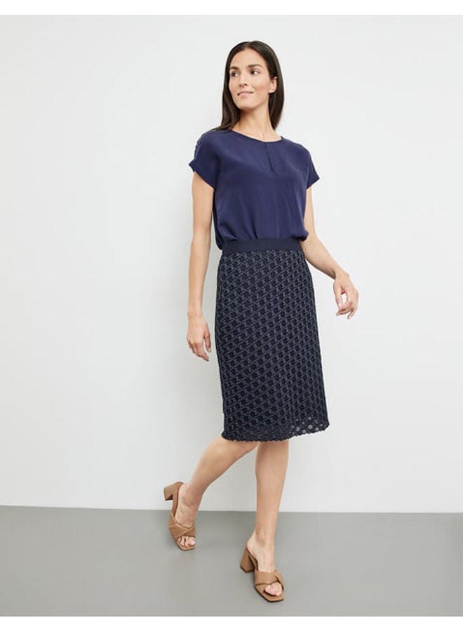 GERRY WEBER تنورة قلم رصاص مع الدانتيل - Image 2