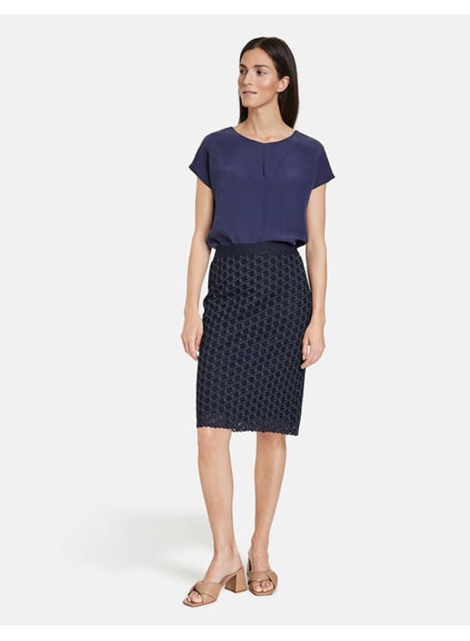 GERRY WEBER تنورة قلم رصاص مع الدانتيل - Image 1