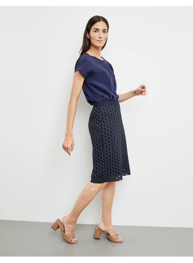 GERRY WEBER تنورة قلم رصاص مع الدانتيل - Image 4