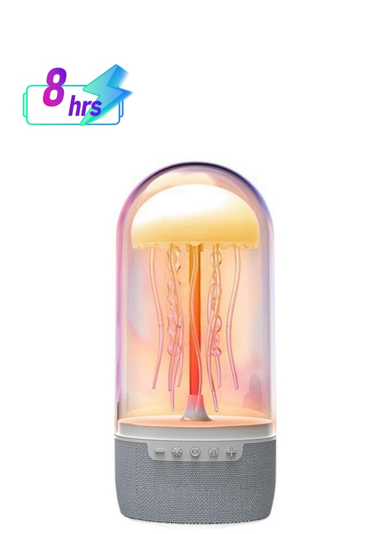 إيفرين مكبر صوت قنديل البحر الملون الذي يحاكي مشهد حركة قنديل البحر، مكبر صوت لاسلكي يدعم TF/Type C ومجهز بتحويل الضوء ومكبر صوت محيطي فريد من نوعه - Image 1