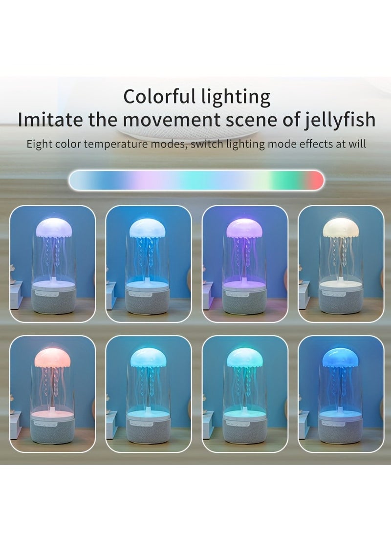 إيفرين مكبر صوت قنديل البحر الملون الذي يحاكي مشهد حركة قنديل البحر، مكبر صوت لاسلكي يدعم TF/Type C ومجهز بتحويل الضوء ومكبر صوت محيطي فريد من نوعه - Image 2