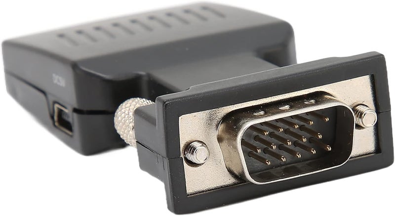 VGA To HD Multimedia Interface Converter, VGA Male To Female Converter Plug and Play Light and Convenient for Monitor TV for Computers Laptops Projectors - Image 2