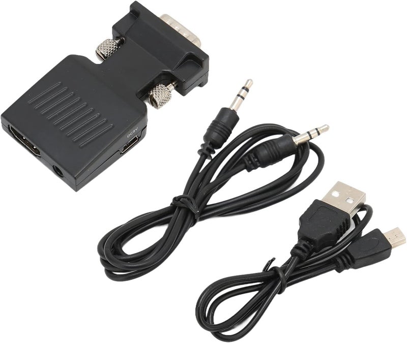 VGA To HD Multimedia Interface Converter, VGA Male To Female Converter Plug and Play Light and Convenient for Monitor TV for Computers Laptops Projectors - Image 3