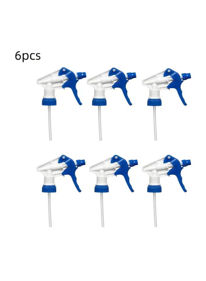 Heavy Duty Spray Bottle Trigger Nozzle Replacement Blue 6pcs For Cleaning Bottles - Image 1