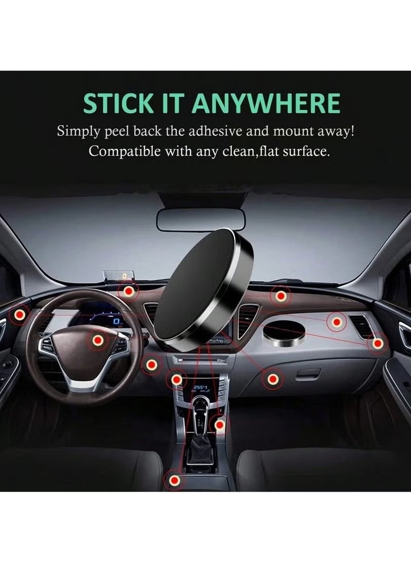 2pcs Magnetic Car Phone Holder For Car Dashboard Truck Windshield Table Suitable For Tablets Smartphones Flat Universal Magnetic Kit  - Image 5