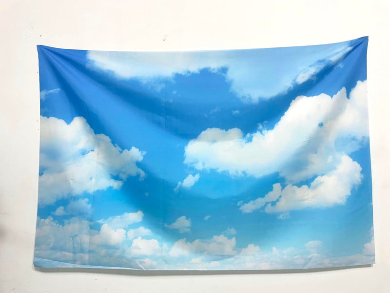 GYA 7x5ft Blue Sky White Clouds Photo Background Sunshine Sky Clouds Theme Photography Backdrop Adventure Travel Booth Wedding Party Decor Studio Props - Image 3