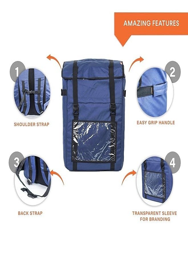 SSBC Delivery Backpack | Commercial Quality Grade | E-Commerce, Catering, Courier & Grocery Delivery (Blue 128L) - Image 3