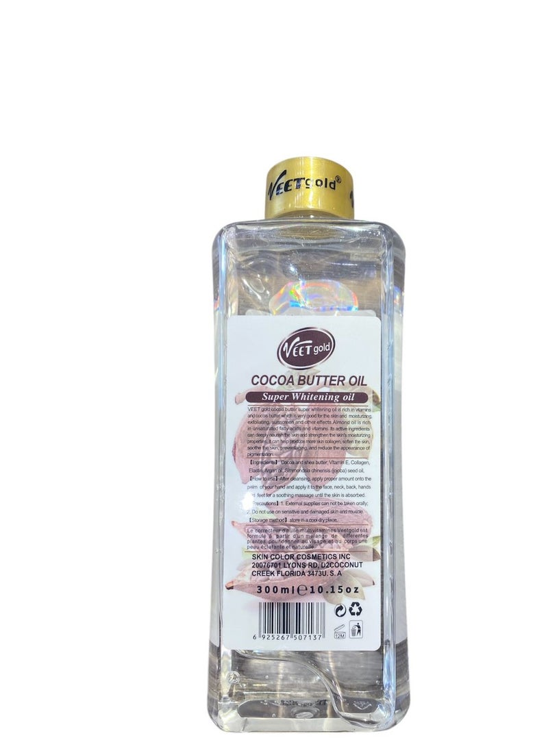 Veet gold Veet Gold Ultra Whitening cocoa butter Face & Body Oil 300 ml  - Image 2