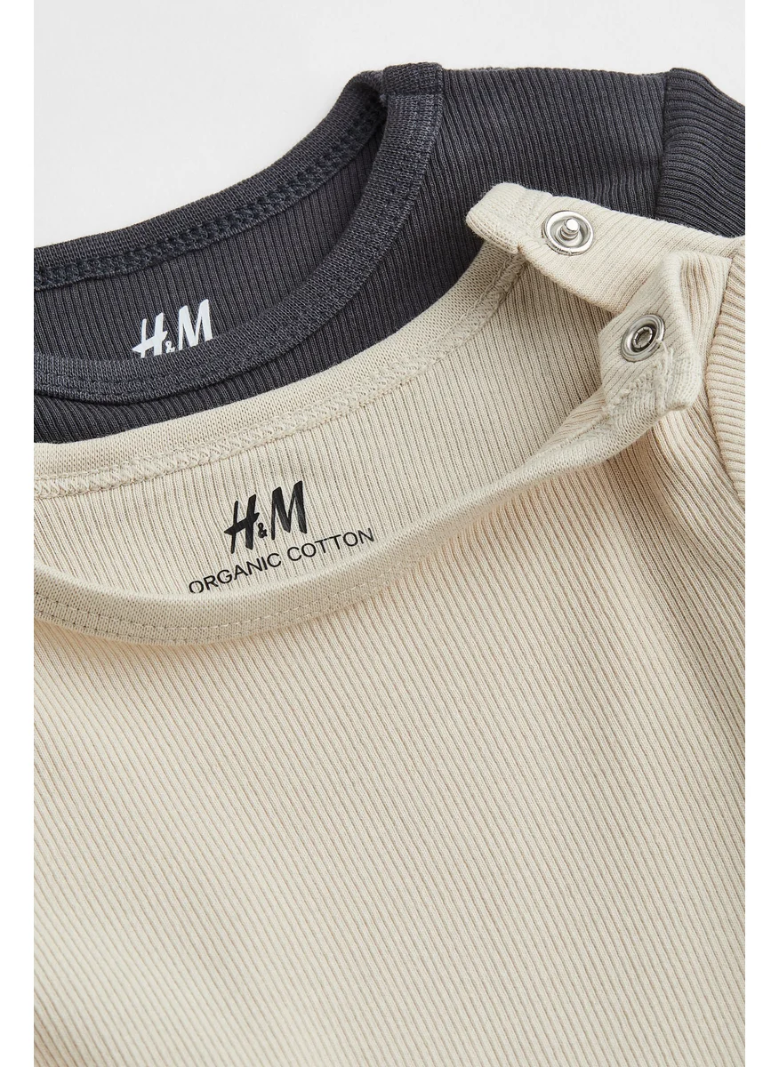 H&M 2-Pack Long-Sleeved Bodysuits