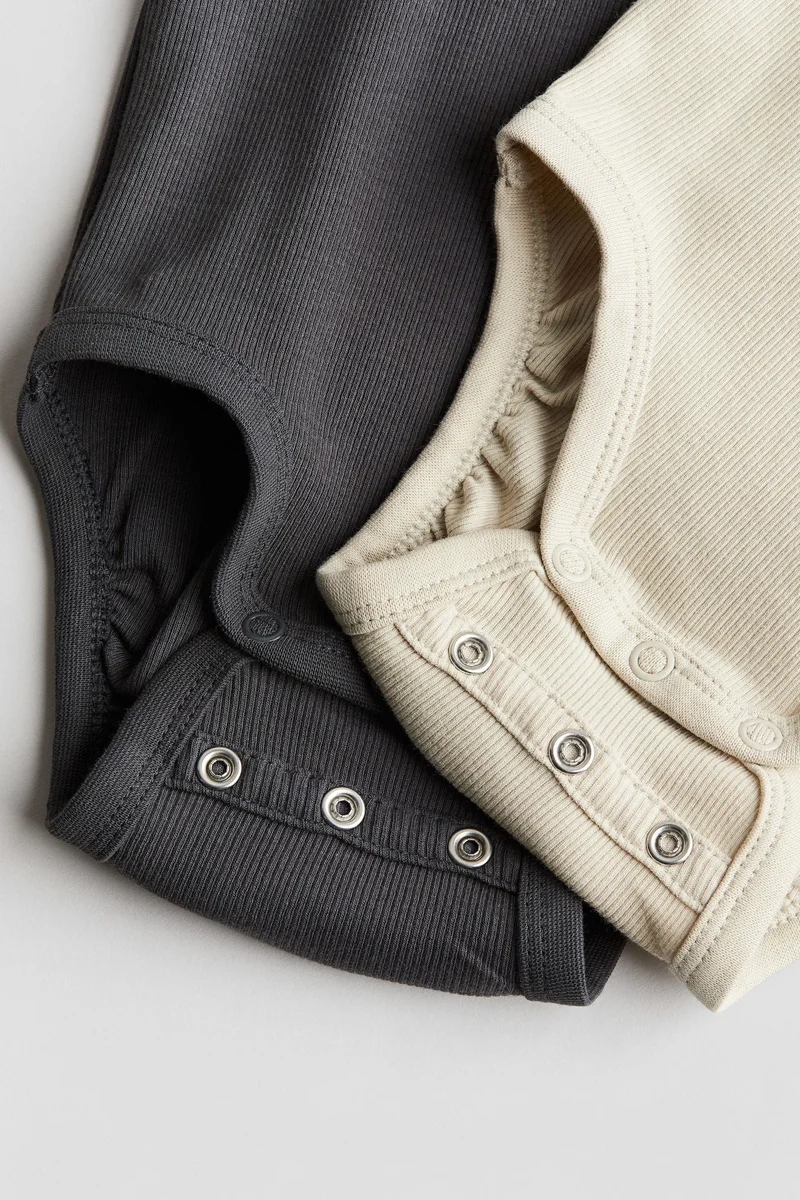 H&M 2-Pack Long-Sleeved Bodysuits