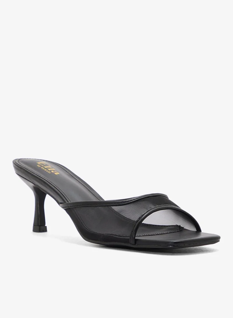 ELLA Mesh Detail Mule Heel Sandal