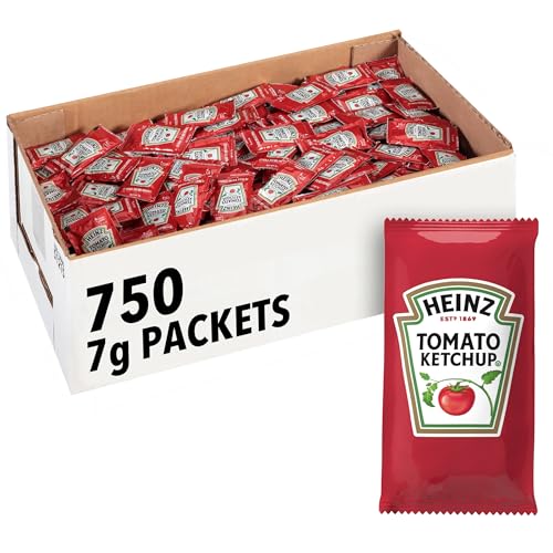 Heinz Ketchup Single Serve Packet 025 oz Packets Pack of 750