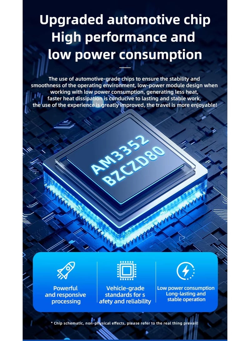 Vierex CarlinKit Baidu CarLife Wired to Wireless Adapter, 2-in-1 Wireless CarPlay & Android Auto Box, Dual-Band 2.4G/5G WiFi, Plug & Play, OTA Update, Voice Assistant, Compatible with Factory Wired Baidu CarLife - Image 4