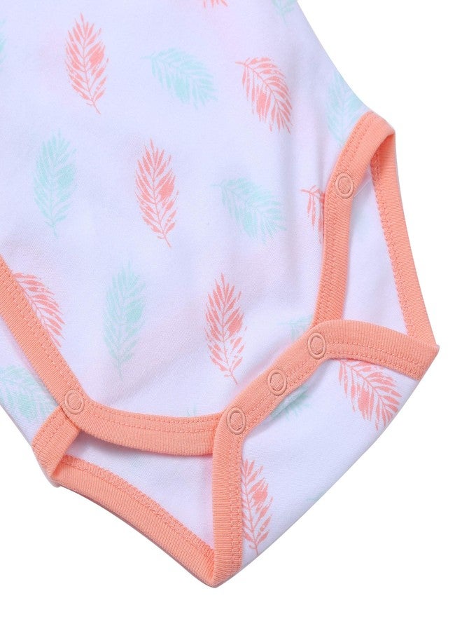 Asher and Olivia Baby Girl's 2-Pack Long-Sleeve Kimono Bodysuit Set: Side Snap Infant in Pink- Size (9-12 Months) - Image 5