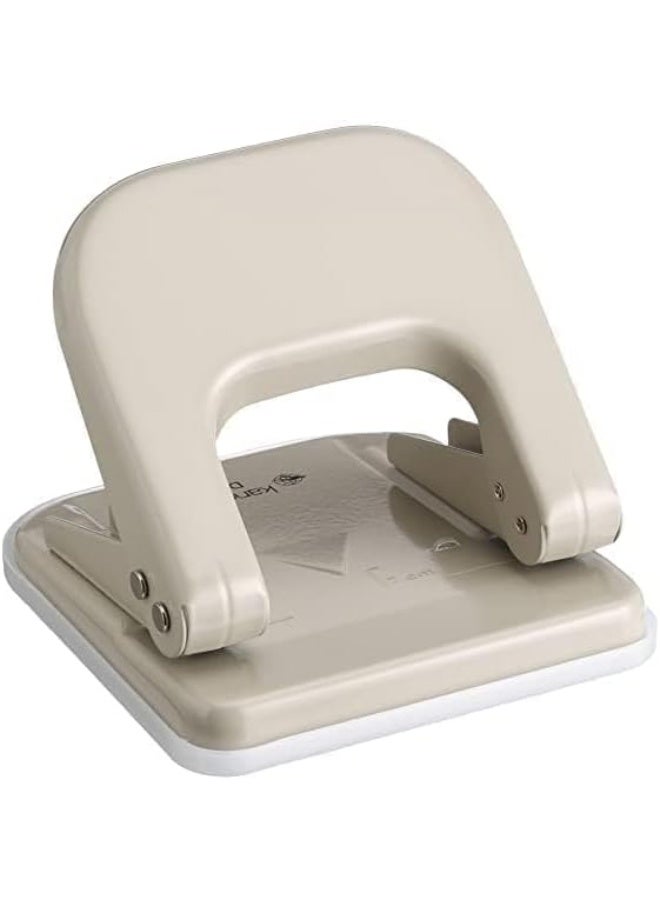 Kangaro DP-500 Metal Desk Paper Punch 20 Sheets Capacity with Lock System - Gray