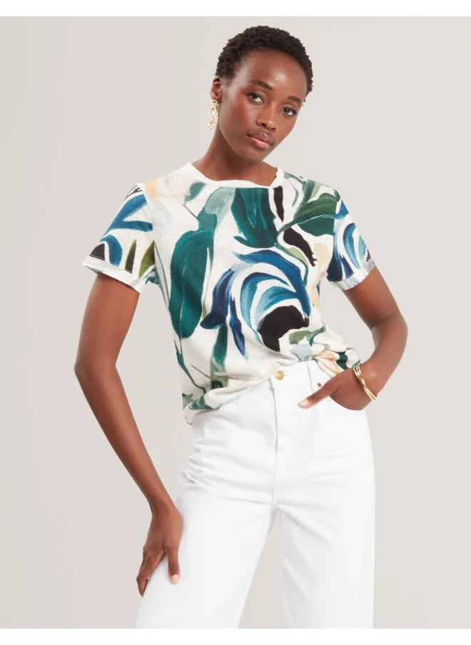 Ted Baker Printed Crew Neck T-Shirt