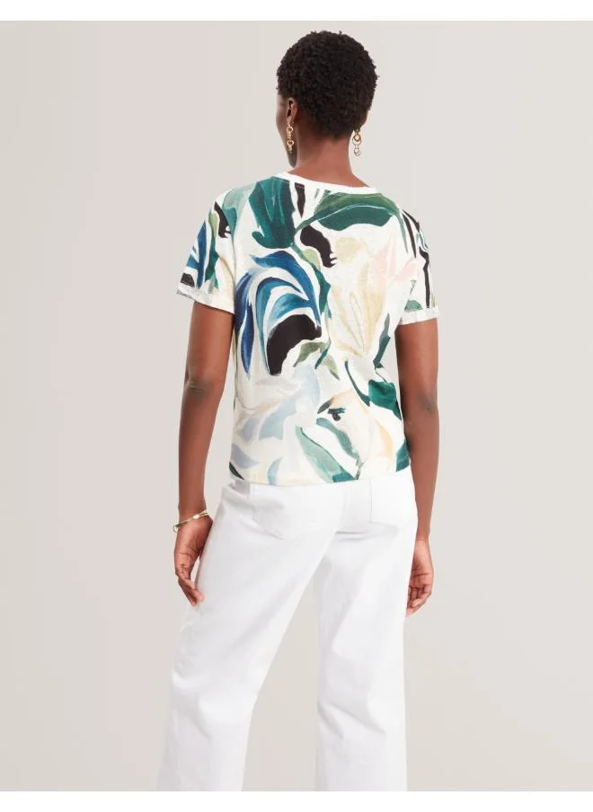 Ted Baker Printed Crew Neck T-Shirt