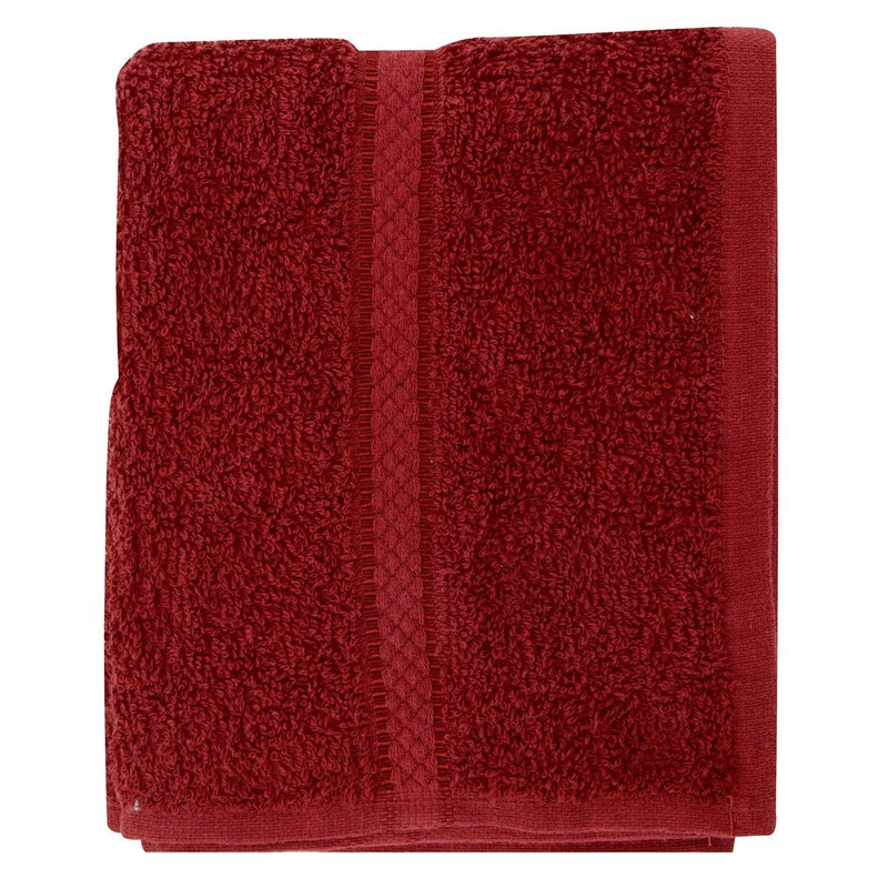 TIQH Super Soft Cotton Hand Gym Workout Towel Maroon - Image 2