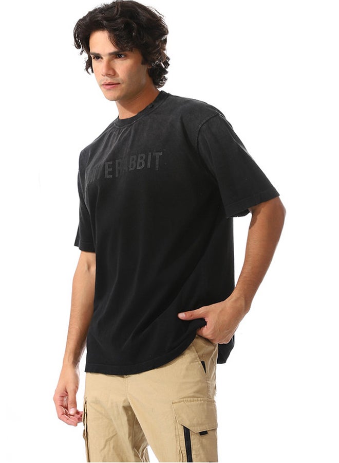 WHITE RABBIT Chest Printed Cotton T-Shirt  - Image 2