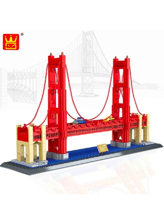 wange Golden Gate Bridge San Francisco USA Building Blocks Set 6210 (Age 6+ , 1977 Pieces) - Image 1