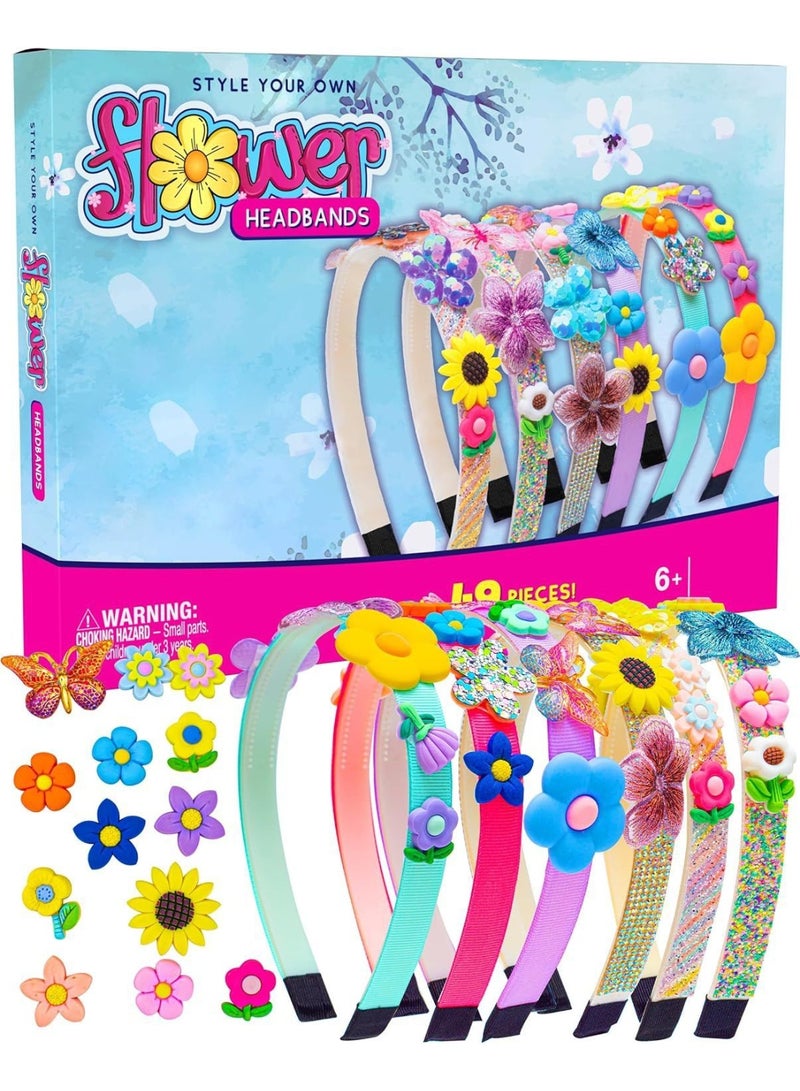 Headband Making Kit for Girls,Headband Making Kit,Toys Gifts for 3-12 Years Old Girls,Toys Age 6-8,Arts and Craft Kits,Birthday Presents DIY Basket Stuffers- 49 Pc - Image 5