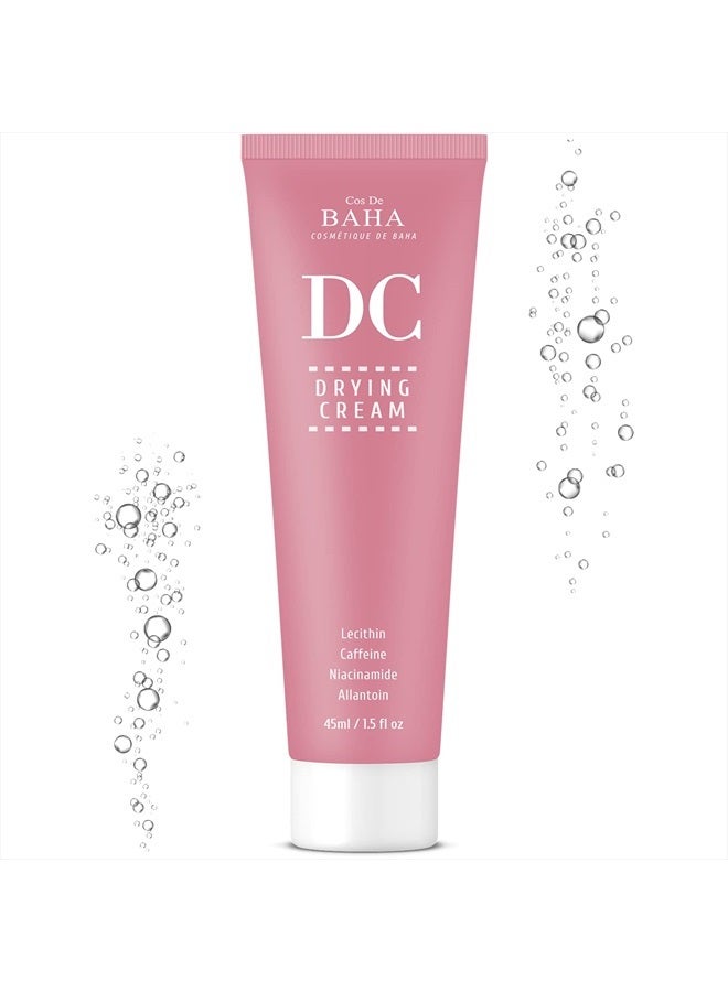 Cos De BAHA Drying Cream for Face Sebum Control Oily Skin Moisturizer with Hydrogenated Lecithin + Niacinamide 5% - Silicon Free, Alcohol Free, Facial Skin Conditioning, 1.5 Fl Oz (45ml) - Image 5