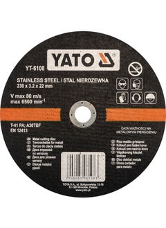 Yato YATO Inox Cutting Disc 230x3.2x22mm YT-6108 