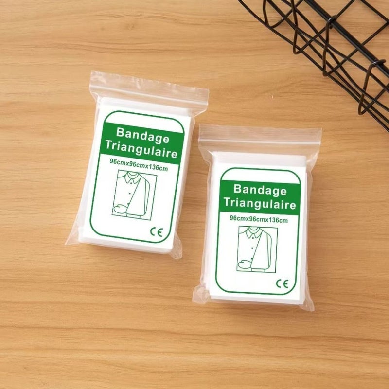 Non Woven Triangle Bandage 3pcs Arm Fixation First Aid Training Outdoor Suspension - Image 4