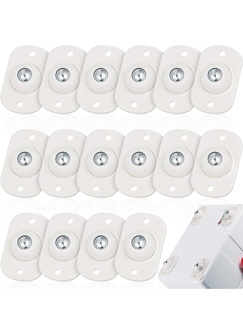 H O G ENTERPRISE H O G ENTERPRISE Self Adhesive 8 PCS Mini Swivel Casters Wheels 360 Degree Rotation Pulley Universal Bottom Wheels for Furniture Various Storage Boxes  - Image 3