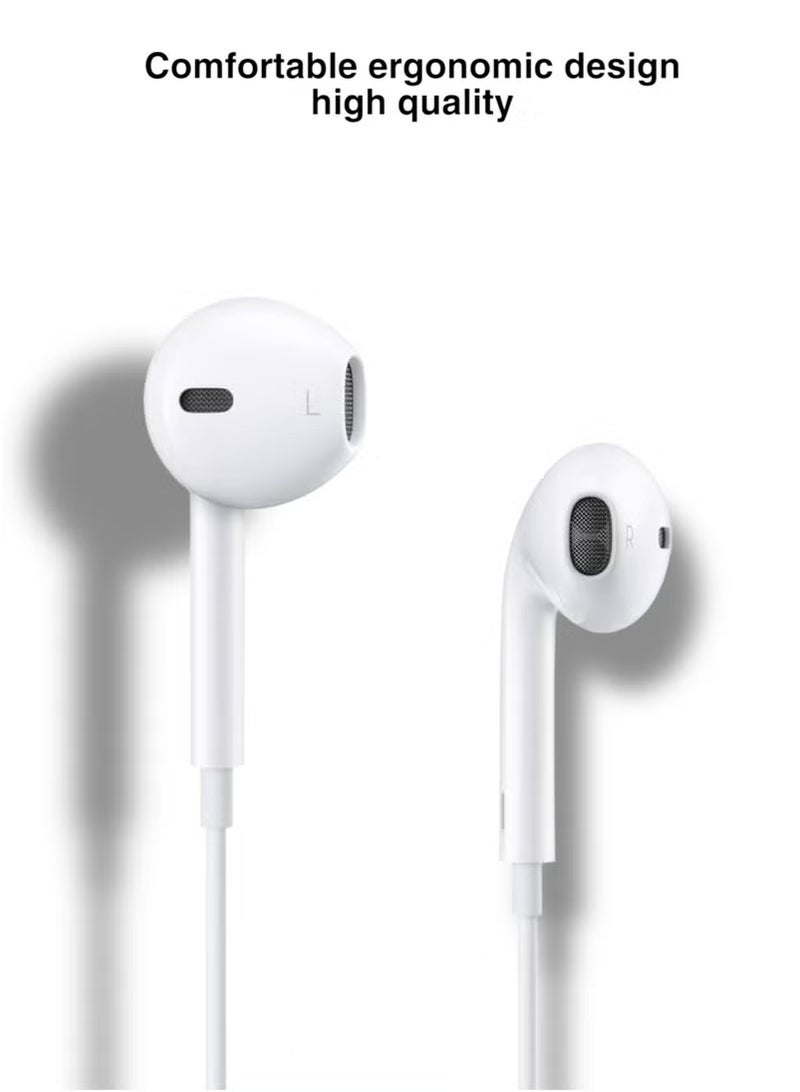 Wired For iPhone [MFi Certified] Without Bluetooth Microphone and Volume Control -Earbuds for Music and Phone Calls, Compatible for iPhone 7/8/X/Xs/XR/se/11/12/13/14/Pro/Pro Max (Direct Use) Lightng - Image 4