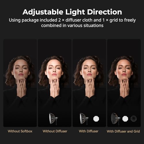 SmallRig 35"/90cm Softbox LA-O90 Quick Release Octagon Soft Box for Bowens Mount COB Lights for SMALLRIG for Neewer for Aputure for Godox - Image 4