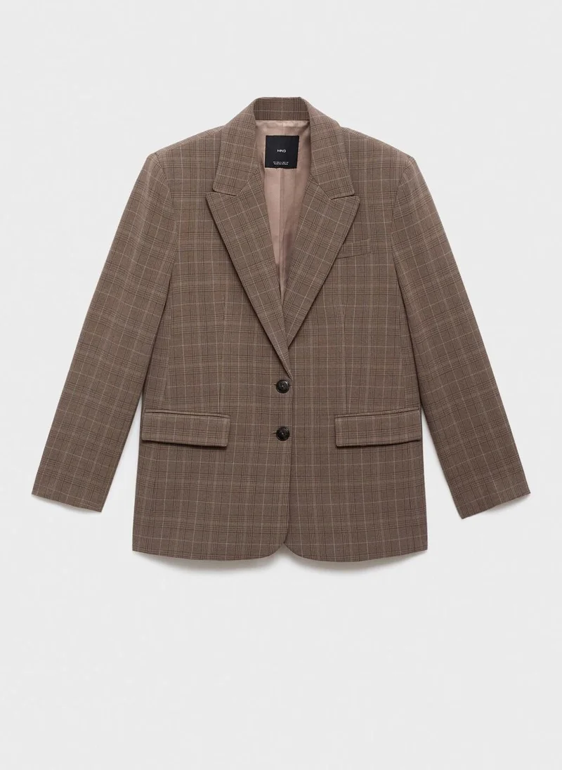 MANGO Check suit jacket