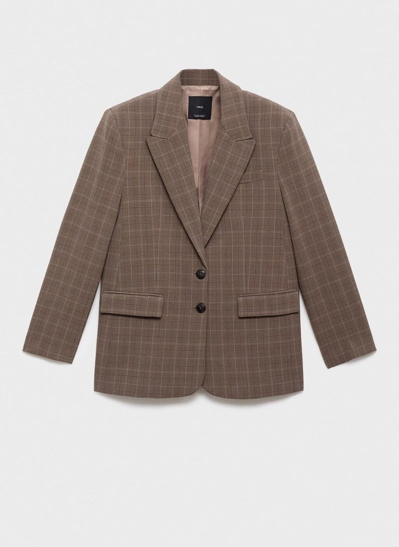 MANGO Check suit jacket - Image 5