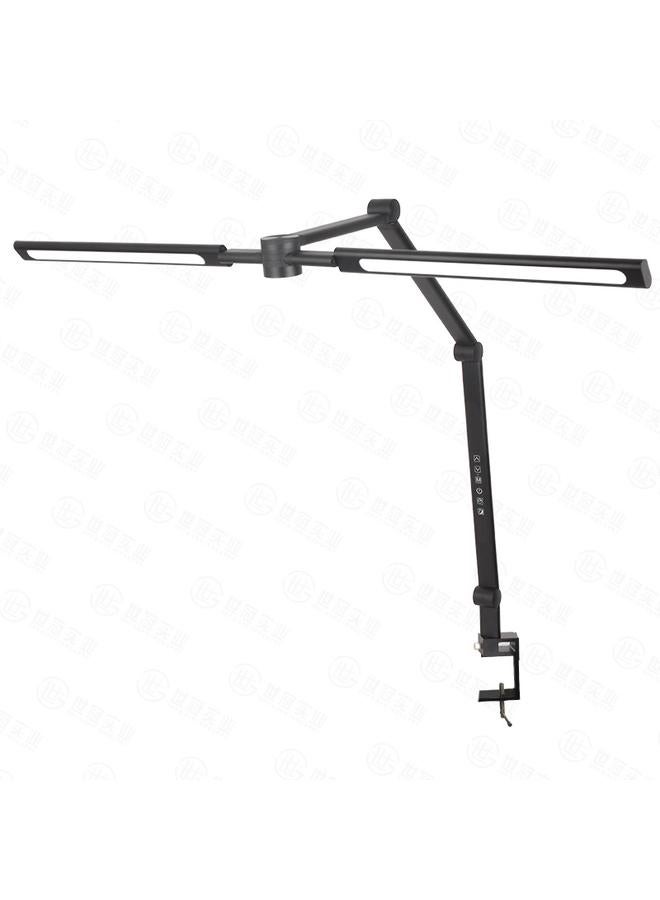 Bluejw New Double-head Clip Desk Lamp LED Folding Dormitory Computer Lighting USB Output Long Arm Desktop Remote Control Clip Lamp - Image 1