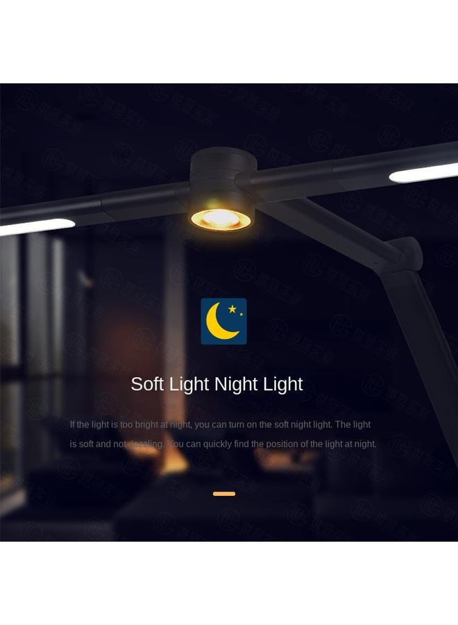 Bluejw New Double-head Clip Desk Lamp LED Folding Dormitory Computer Lighting USB Output Long Arm Desktop Remote Control Clip Lamp - Image 3