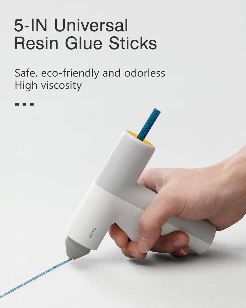 HOTO Hot Glue Sticks, 20 Pcs Glitter Hot Glue Sticks, Glue Gun Sticks, Colored Glue Sticks, 6 Colors for DIY Projects and Arts Crafts DIY Fabric, 5" x 0.28" - Image 2