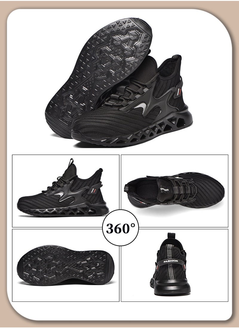 Men's Non-Slip Breathable Mesh Sneakers, with Soft Sole, Trendy Design, for Casual and Athletic Wear