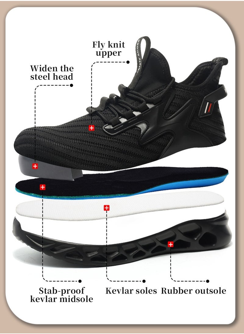 Men's Non-Slip Breathable Mesh Sneakers, with Soft Sole, Trendy Design, for Casual and Athletic Wear