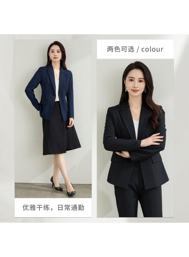 ROMON Women'S Blazer - Simple, Elegant, Easy-Care, Versatile, Slightly Stretchy, Comfortable Women'S Suit Jacket - Image 4