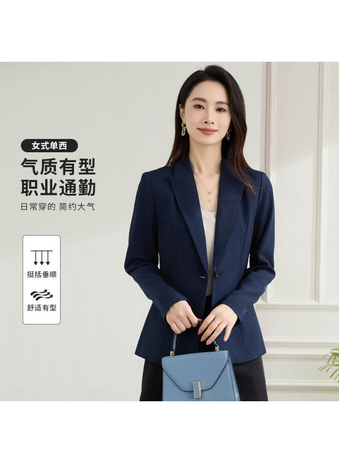 ROMON Women'S Blazer - Simple, Elegant, Easy-Care, Versatile, Slightly Stretchy, Comfortable Women'S Suit Jacket - Image 2