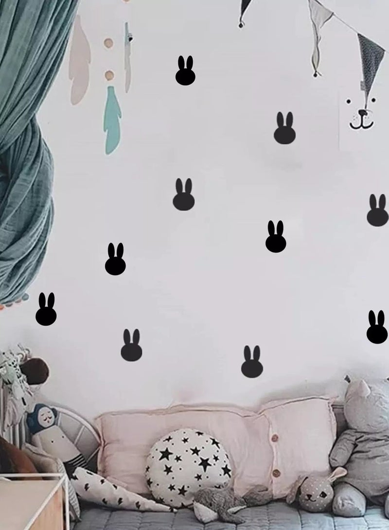 12 قطعة من ملصقات الحائط بتصميم أرنب للأطفال  - Image 3