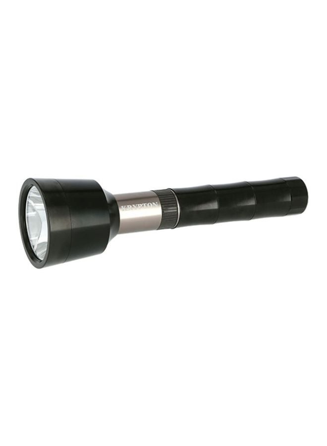 KRYPTON Rechargeable LED Flashlight Black/Silver/Clear - Image 3