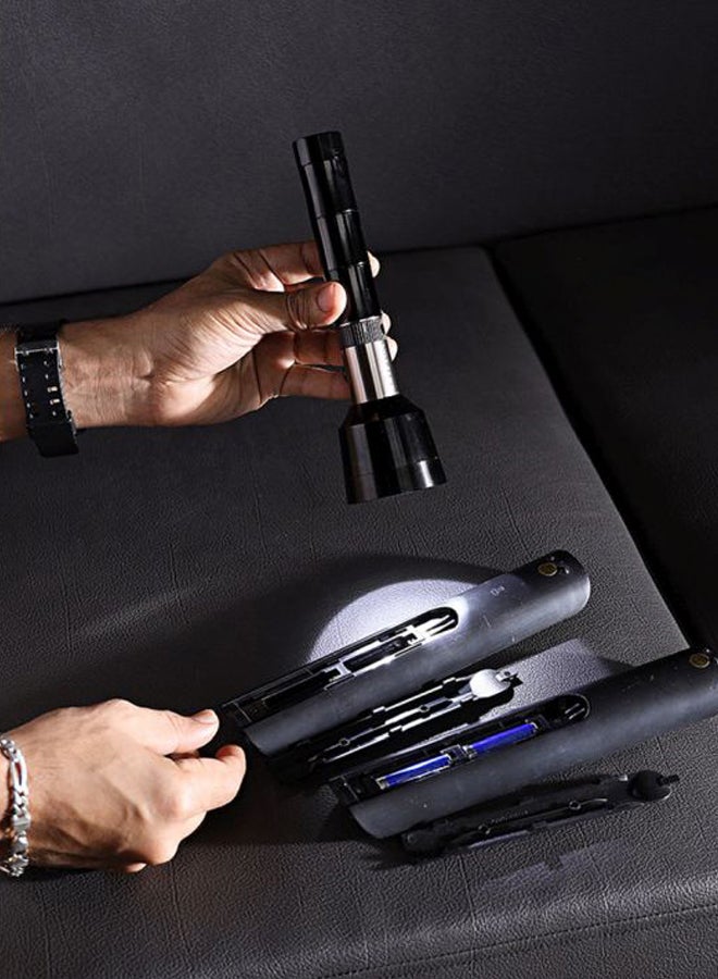 KRYPTON Rechargeable LED Flashlight Black/Silver/Clear - Image 5