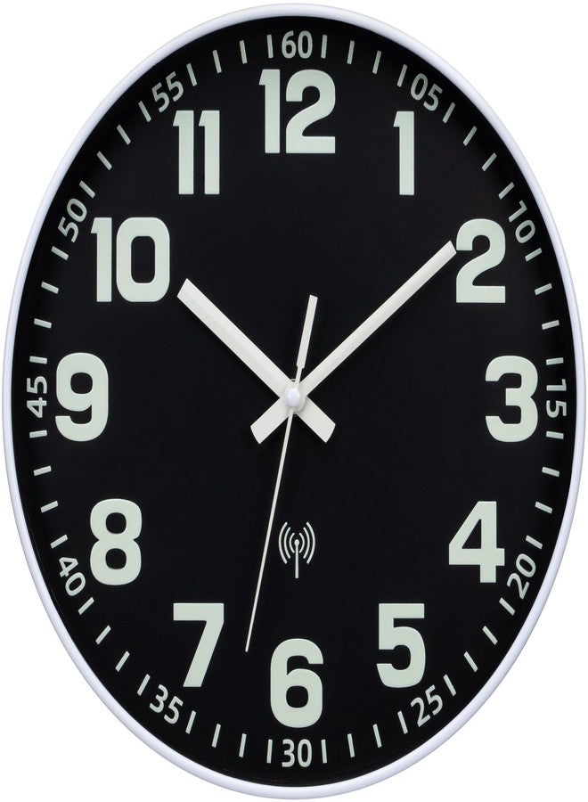 Warminn Atomic Glow in The Dark Wall Clock (Black) - Image 2