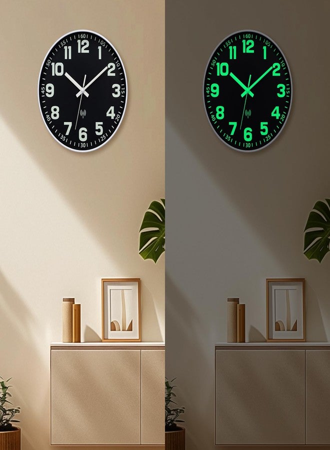 Warminn Atomic Glow in The Dark Wall Clock (Black) - Image 4
