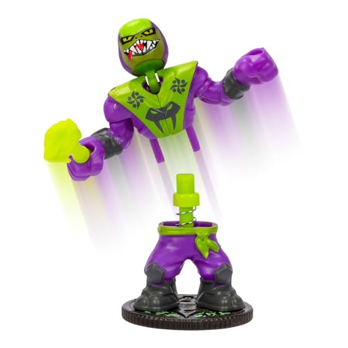 AKEDO Legends of Akedo Ninja Fury Official Rules Starter Pack - 3 Warriors: Ultra RareThree Strikes Chux, Classic Venom Fang Ninja & Legendary Psyclone Shutdown & 1 Controller & Weapon Rack with 4 Weapons - Image 3