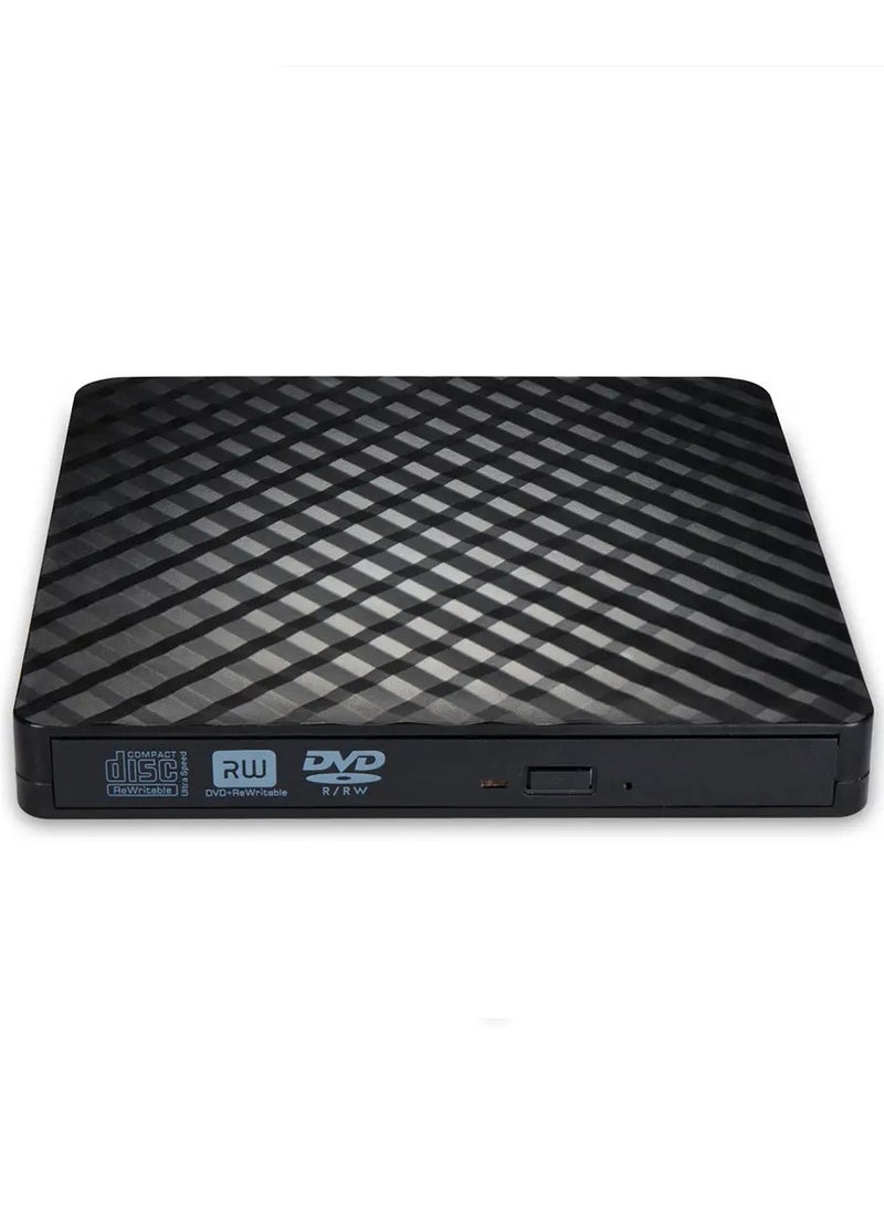 Generic - Kingdoo X8 USB 3.0 External DVD Drive, Slim Optical CD+RW Burner Writer Rewritable for Laptop, Desktop, Windows 10, Mac, Macbook, Linux, Apple (Black) - Image 1