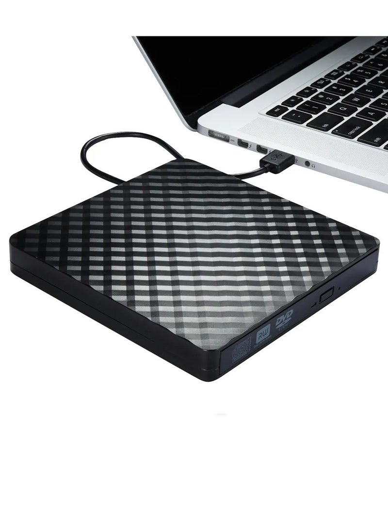 Generic - Kingdoo X8 USB 3.0 External DVD Drive, Slim Optical CD+RW Burner Writer Rewritable for Laptop, Desktop, Windows 10, Mac, Macbook, Linux, Apple (Black) - Image 1